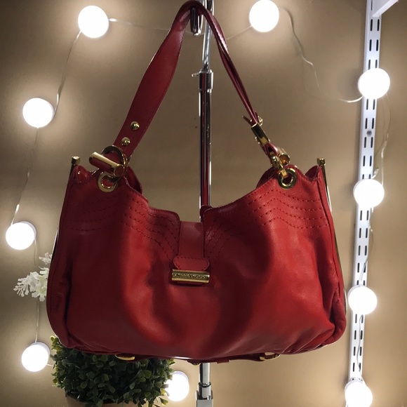 Jimmy Choo Red Leather Handle Bag - Picture 4 of 16